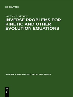 cover image of Inverse Problems for Kinetic and Other Evolution Equations